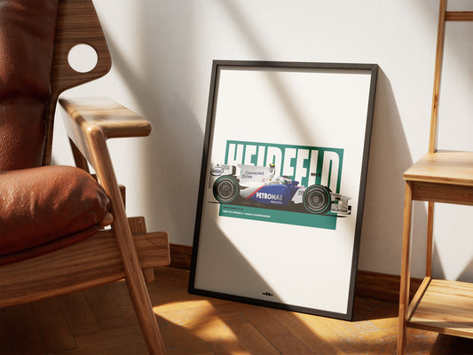 2009 Nick Heidfeld BMW Sauber F1.09 - Wall Art Poster