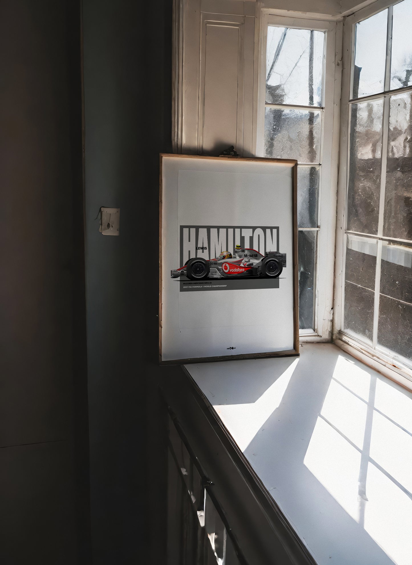 2007 Lewis Hamilton Mclaren MP4-22 - Wall Art Poster