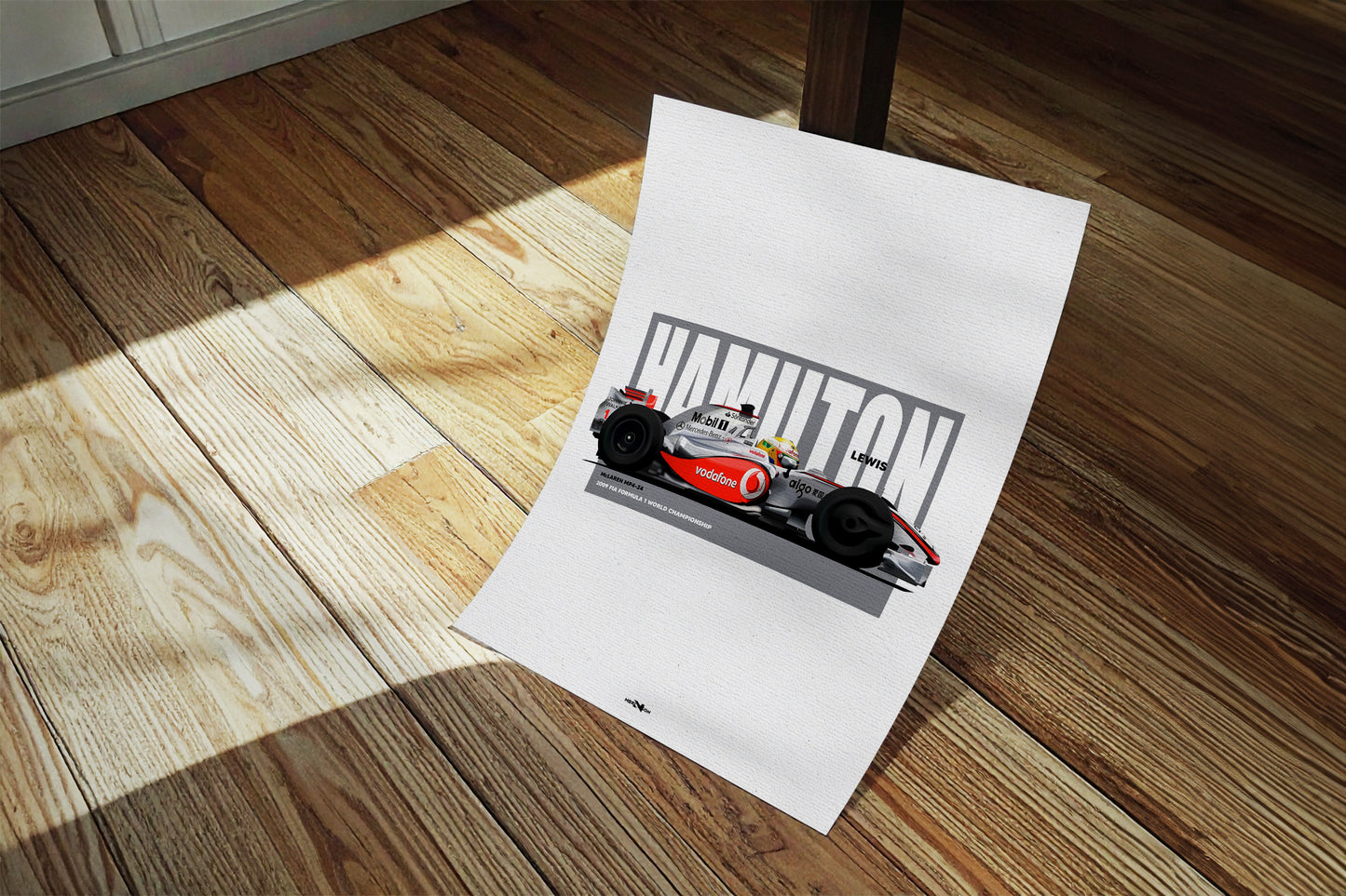 2009 Lewis Hamilton McLaren MP4-24 – Wall Art Poster