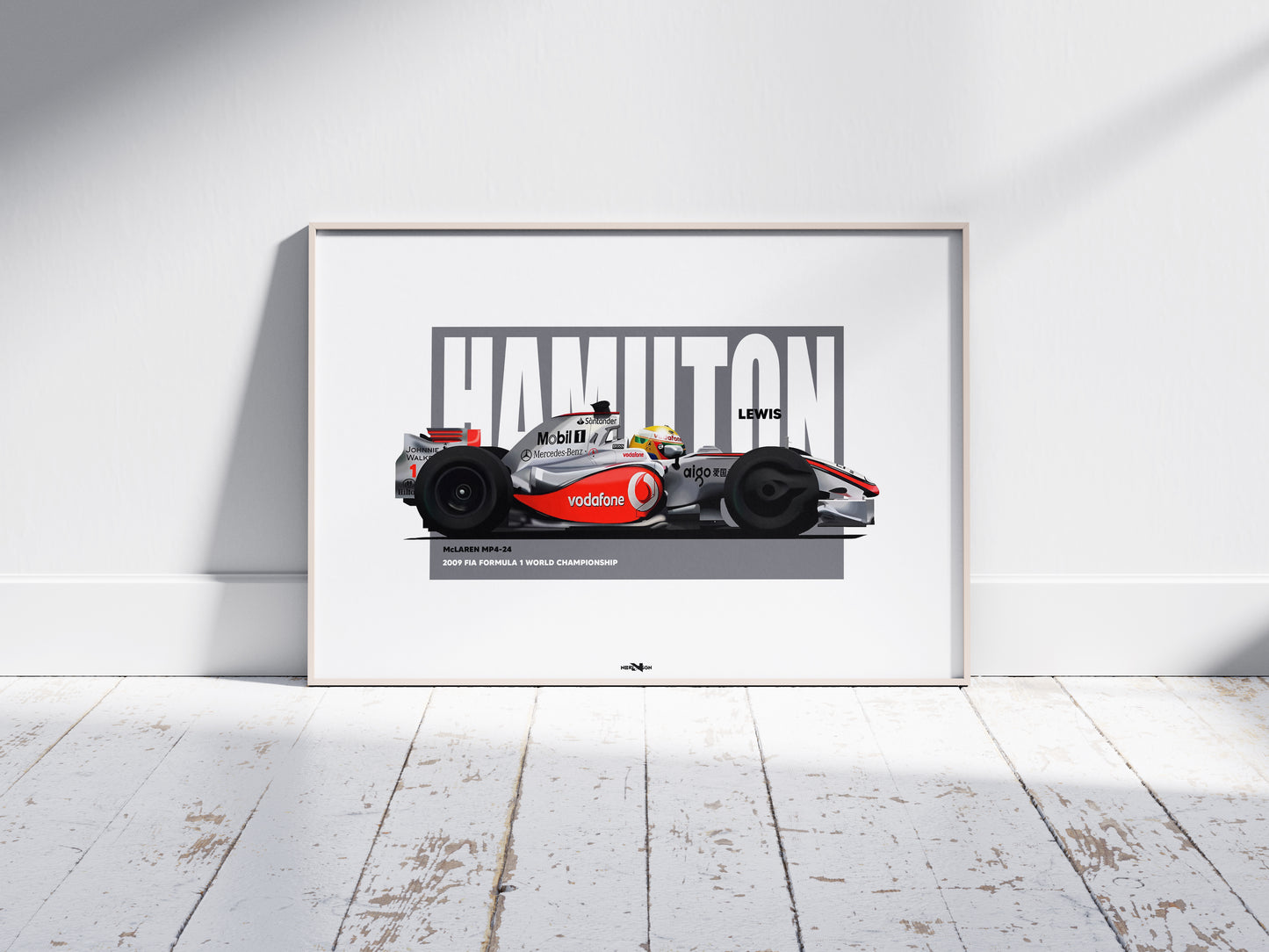 2009 Lewis Hamilton McLaren MP4-24 – Wall Art Poster