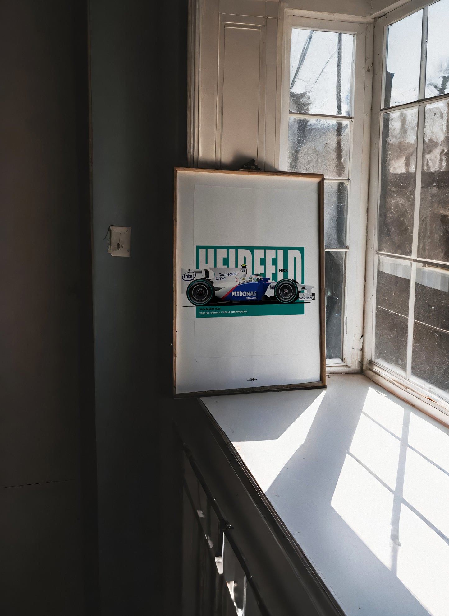 2009 Nick Heidfeld BMW Sauber F1.09 - Wall Art Poster