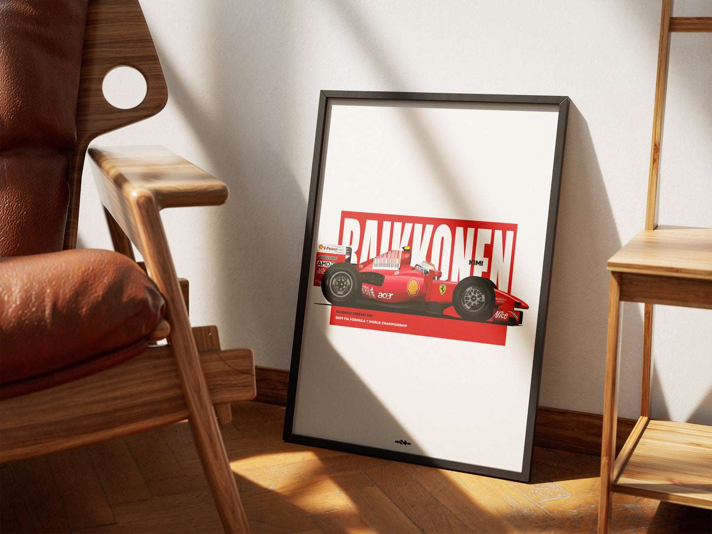 2009 Kimi Raikkonen Ferrari F60 - Wall Art Poster