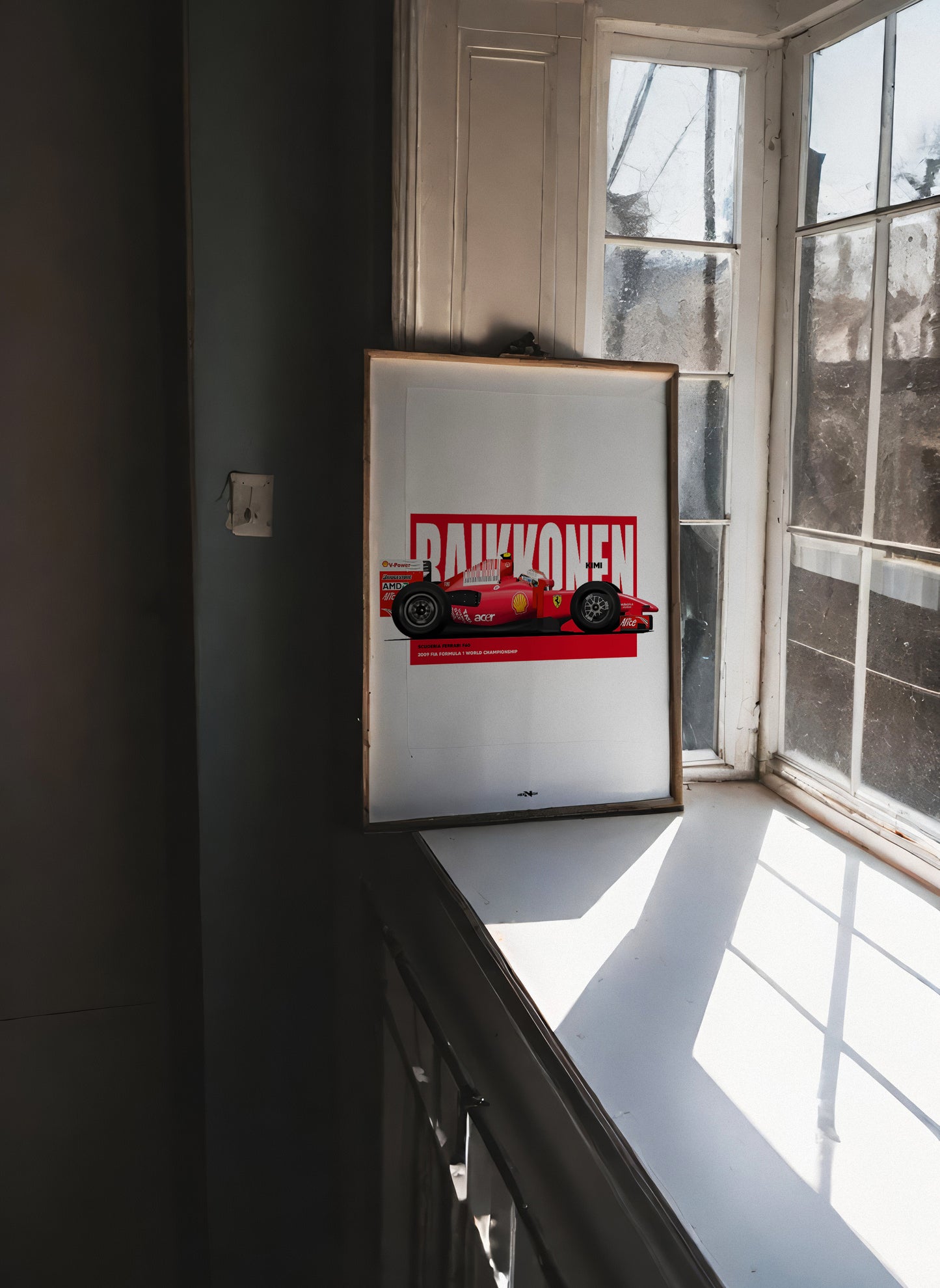 2009 Kimi Raikkonen Ferrari F60 - Wall Art Poster