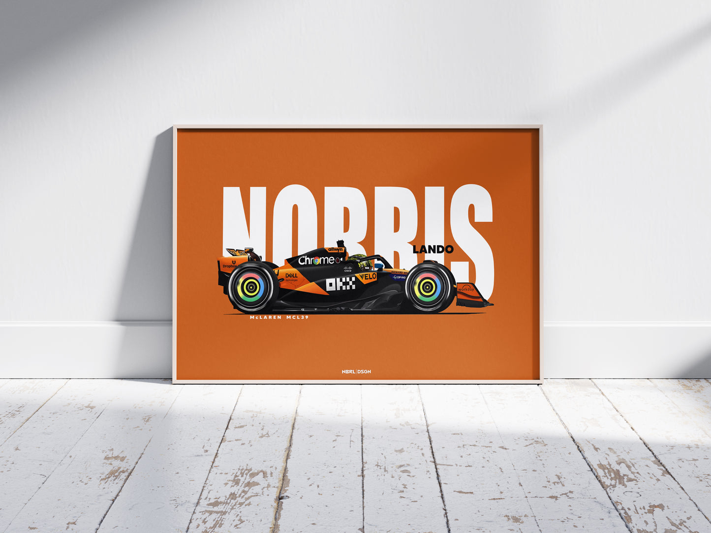 2025 Lando Norris McLaren MCL39 - Wall Art Poster