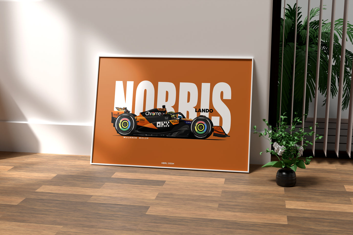 2025 Lando Norris McLaren MCL39 - Wall Art Poster