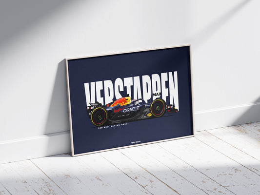 2025 Max Verstappen Red Bull Racing RB21 - Wall Art Poster