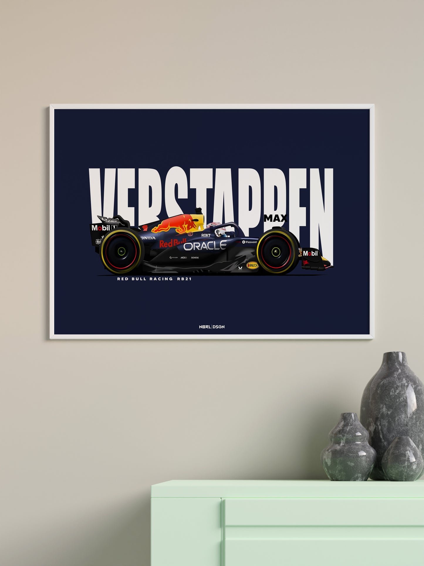2025 Max Verstappen Red Bull Racing RB21 - Wall Art Poster