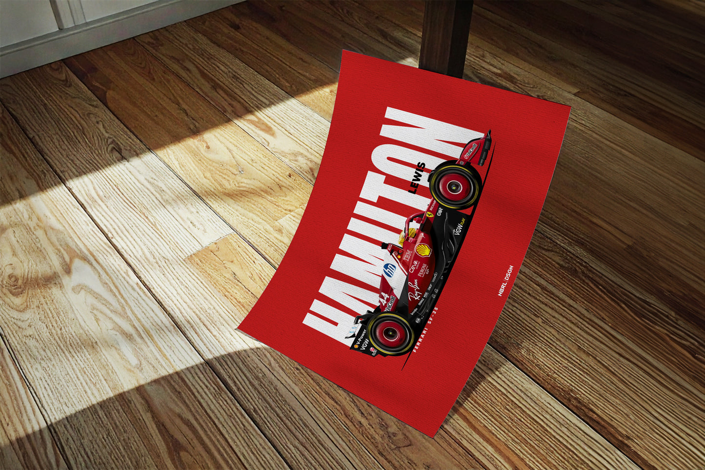 2025 Lewis Hamilton Scuderia Ferrari SF-25 - Wall Art Poster